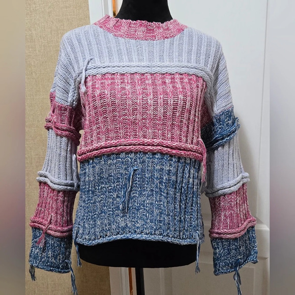 EASEL Comfy Colorblock Sweater #397-402 - Picture 11 of 11